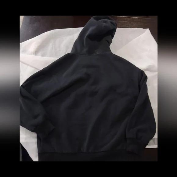 Trendy Queen Oversized Hoodie Fleece Sweater Black, XS - Picture 9 of 11